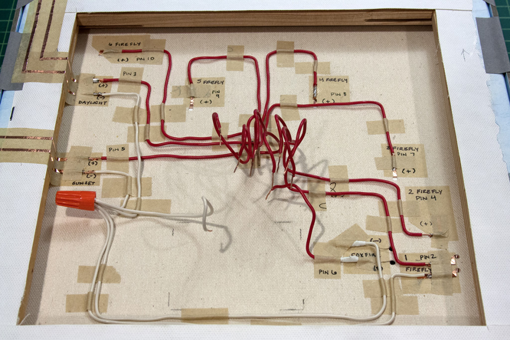 35 wire circuitry finished detail